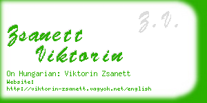 zsanett viktorin business card